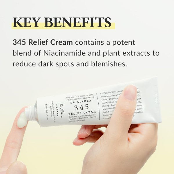 Dr. Althea 345 Relief Cream 50ml +Free Stainless Guasha