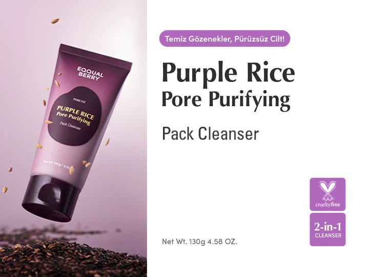 EQQUALBERRY - Purple Rice Pore Purifying Pack Cleanser إيكوالبيري - منظف المسام من الأرز الأرجواني 130