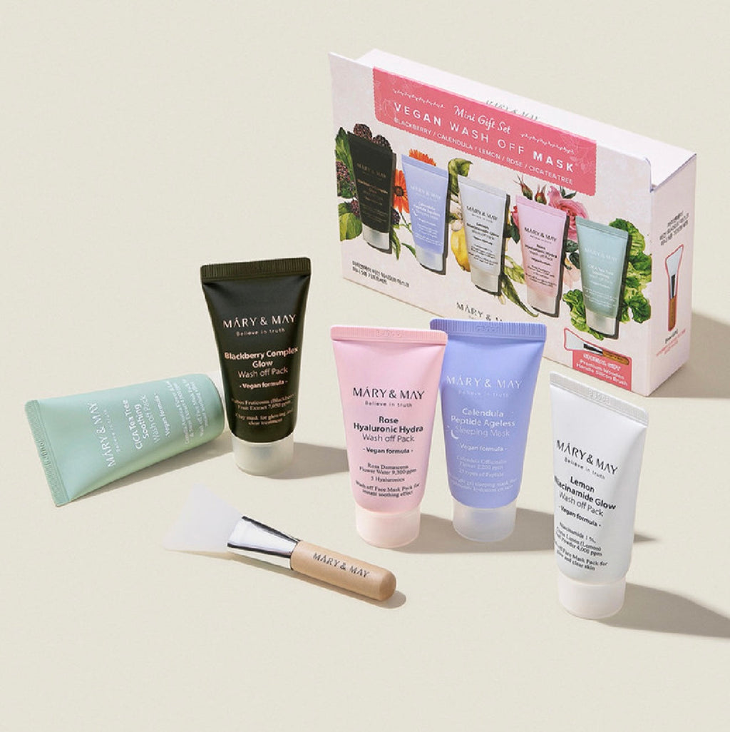 Mary & May – Vegan Wash Off Mask Mini Gift Set (30g x5)