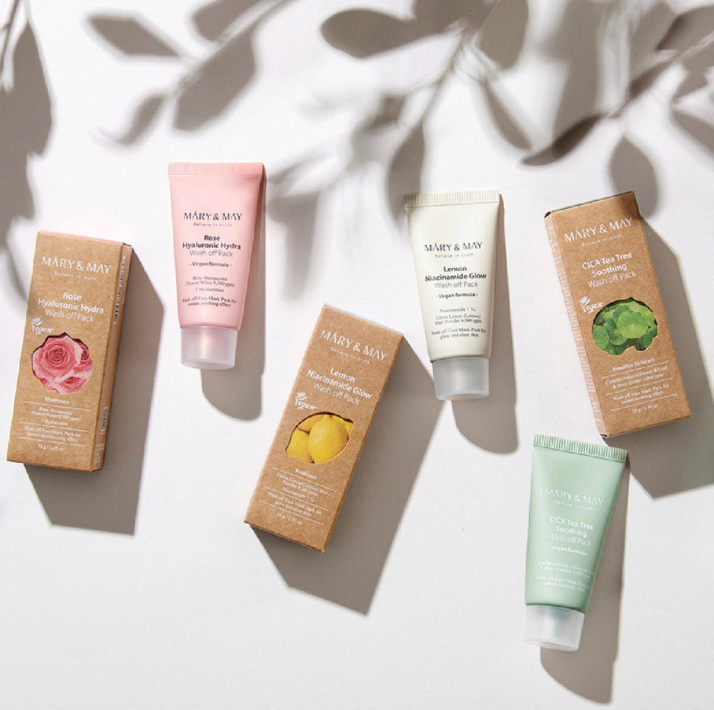Mary & May – Vegan Wash Off Mask Mini Gift Set (30g x5)