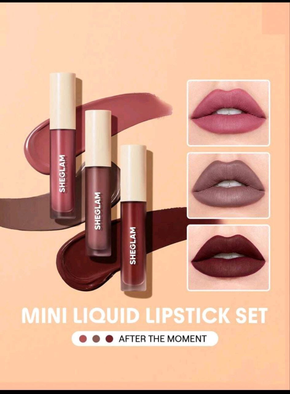 Sheglam Matte Allure Mini Liquid Lipstick Set - After The Moment (SET)