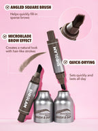 Sheglam Brow-Fection Angled Brush & Dip