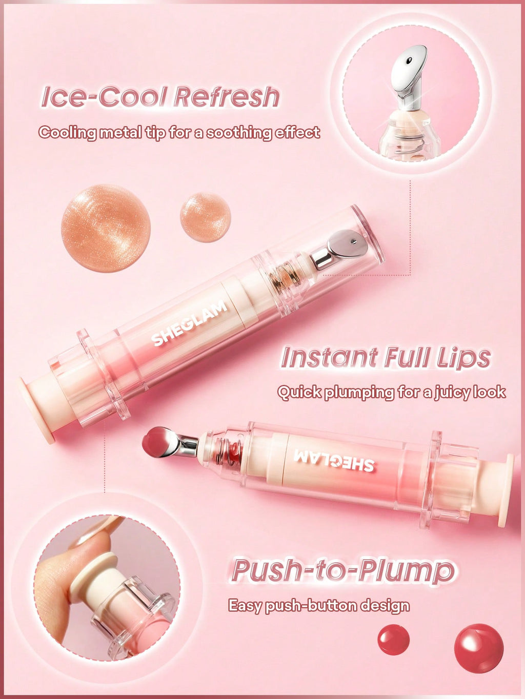 Sheglam Booster Shine plumping lip gloss