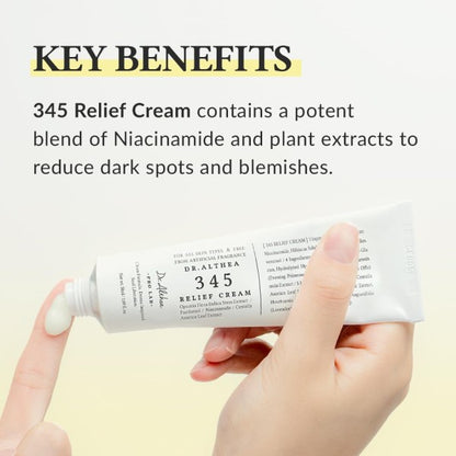 Dr. Althea 345 Relief Cream 50ml +Free Stainless Guasha