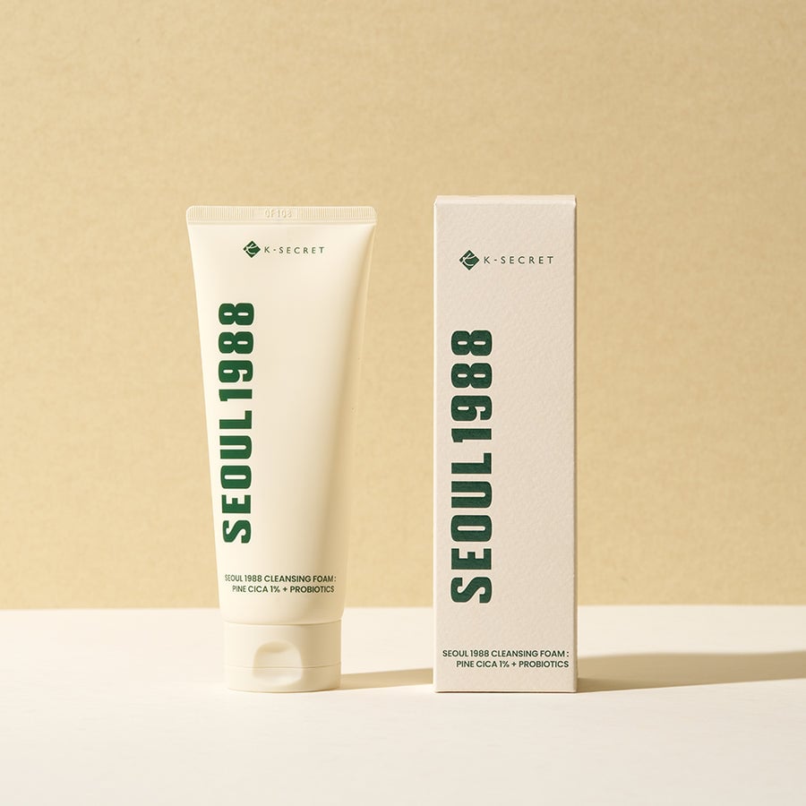 K-SECRET - SEOUL 1988 Cleansing Foam : Pine Cica 1% + Probiotics 150ML